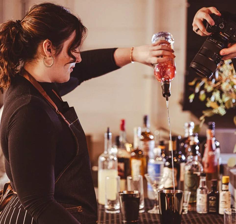 image-left-Bartender preparing drinks-square
