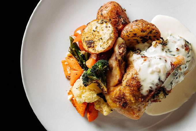 Wild Rice Stuffed Chicken